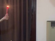 Wax play with my foot slave