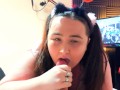 Cute Girl Gives A Wonderful Blowjob