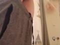 short clip's compilation featuring a big white cock cumming and pissing, with slowmotion cumshots