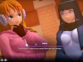 Jackpot foursome with Bulma,Nami, and Hinata. Hentai fuck gaming