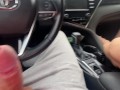 Someone else's wife sucks my big dick in the car