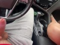 Someone else's wife sucks my big dick in the car