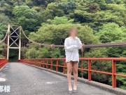 【野外露出】低身長ギャルが、外で全裸で散歩してみた。トイレ　お漏らし