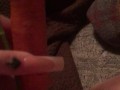 Carrot in pussy