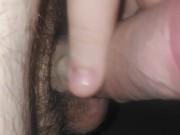 Young fat schoolboy man sweet cum fat hairy dick jerk off to orgasm