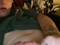 Tattooed E Boy stroking Thick BWC Slow