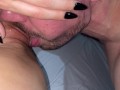 My boyfriend plays with his tongue and fingers in my very wet pussy. Multiple orgasms