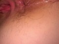 Having my creamy pussy stretched by a BBC sleeve