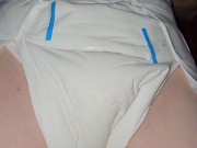 Diaper girl showing shes a good girl for not wetting