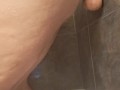 Stretching my tight asshole in the shower, gotta be quiet people are home shhh