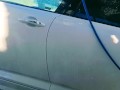 Sexy exhibitionist wife flashing voyeur at car wash