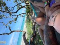 Public FINGERING at the beach