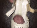 Lot of Cum in White Small Sandal