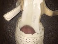 Lot of Cum in White Small Sandal
