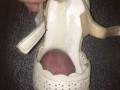 Lot of Cum in White Small Sandal