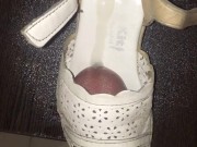 Lot of Cum in White Small Sandal