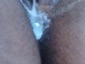 Neighbor gave me a creampie, listen to my juicy ebony pussy sounds and farts.