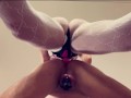 Goddess fucks him while his dick is in chastity