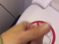 Edging Cock in Airplane Bathroom - Dane Coxx