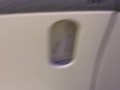 Edging Cock in Airplane Bathroom - Dane Coxx