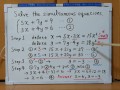 Tokyo 2024-1st [1]Q5 Solve the simultaneous equations.[JapanMath]