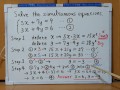 Tokyo 2024-1st [1]Q5 Solve the simultaneous equations.[JapanMath]