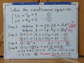 Tokyo 2024-1st [1]Q5 Solve the simultaneous equations.[JapanMath]