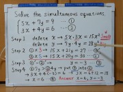 Tokyo 2024-1st [1]Q5 Solve the simultaneous equations.[JapanMath]