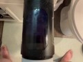New toy vibrating thrusting and rotating auto stroker male masturbator big cum shot ending