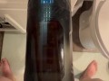New toy vibrating thrusting and rotating auto stroker male masturbator big cum shot ending