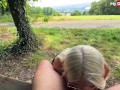 Blonde cutie AnnaTravels Deepthroats Dick And Gets Fucked Outdoors - Mydirtyhobby