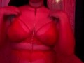 Solitary female masturbation. Evangelinalov