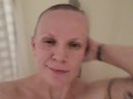 Shaved Head Princess, Sexy Shower Tease