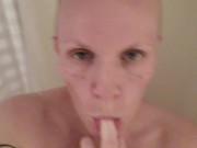 Shaved Head Princess, Sexy Shower Tease