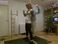Shibari play - pussy rope predicament & spanking