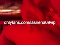 LaSirena Rubs Her Pussy Under Red Lights
