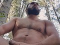 Handsfree Cumshot in the forest