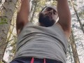 Handsfree Cumshot in the forest