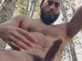 Handsfree Cumshot in the forest