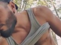 Handsfree Cumshot in the forest