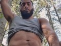 Handsfree Cumshot in the forest
