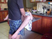 She is chewing her arm so that her husband cant hear her orgasm next door