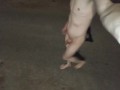 Totally naked in public