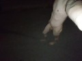 Totally naked in public