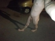 Totally naked in public