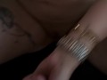 Tattooed Stepsister finishes with a Handjob on her Wristwatch