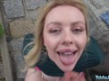 Public Agent Big ass big tits blonde Ruby Lee public sex pov blowjob