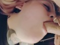 hot goth slut let's me use her throat as a fucktoy