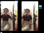 slut in her paint studio