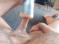 Tight fleshlight milks my creamy cum from my swollen cock